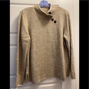 Appleseed’s Marled Henley sweater, size PXL